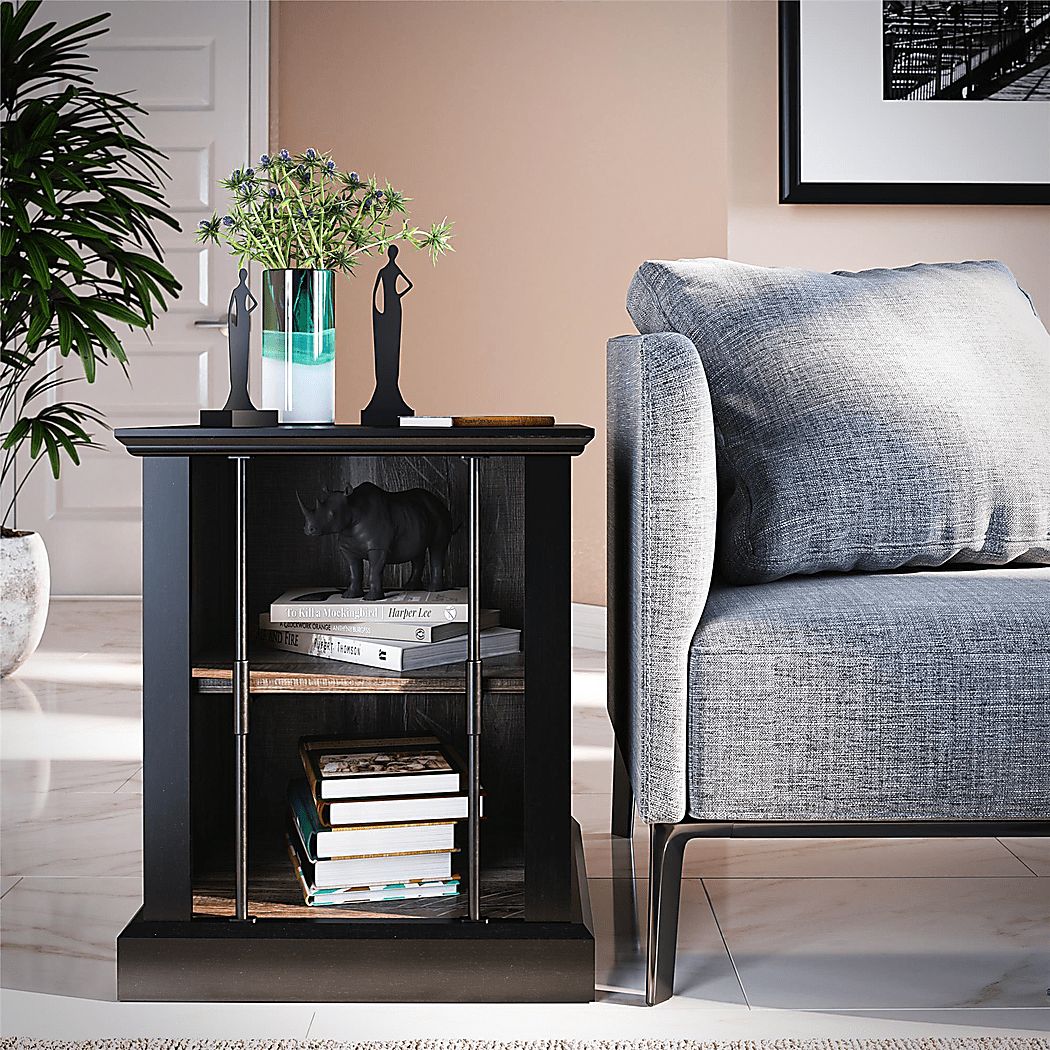 Rooms To Go Cedgate Black End Table